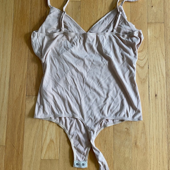 Vestique Girls’ Weekend Ribbed Cami Bodysuit in Nude Medium - Picture 3 of 4